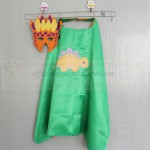 Stegosaurus Cape with mask for Girl
